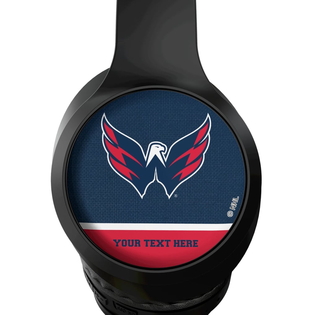 Washington Capitals Keyscaper Personalized Solid Wireless Bluetooth Headphones With Case