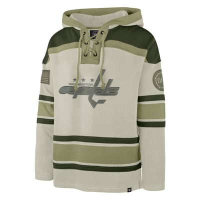 Washington Capitals '47 OHT Military Appreciation Lacer Hoodie - Beige
