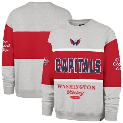  Washington Capitals '47 Fall Maximilist Crew Sweatshirt - Gray