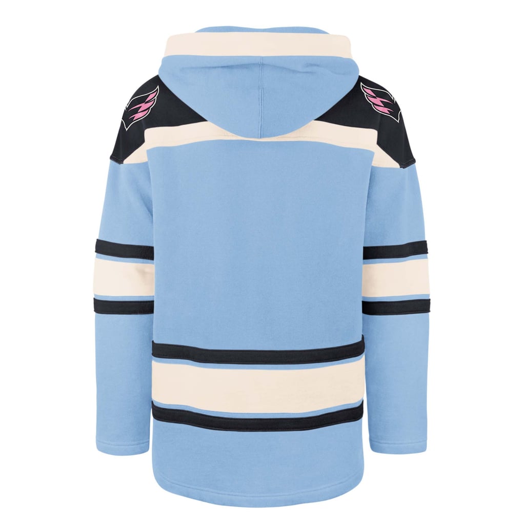 Washington Capitals '47 Cherry Blossom Lacer Pullover Hoodie - Light Blue