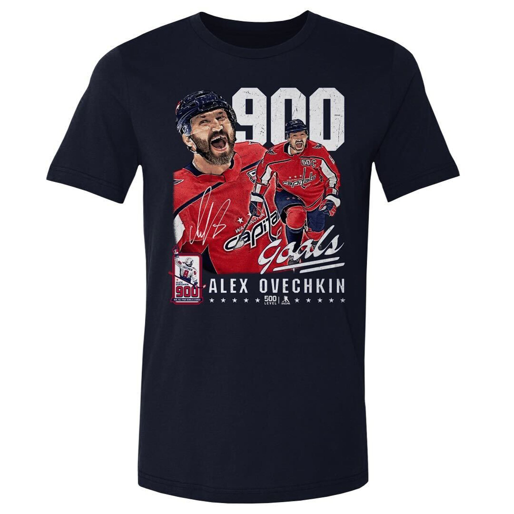Men's Washington Capitals Alexander Ovechkin 500 Level Navy 900th ...