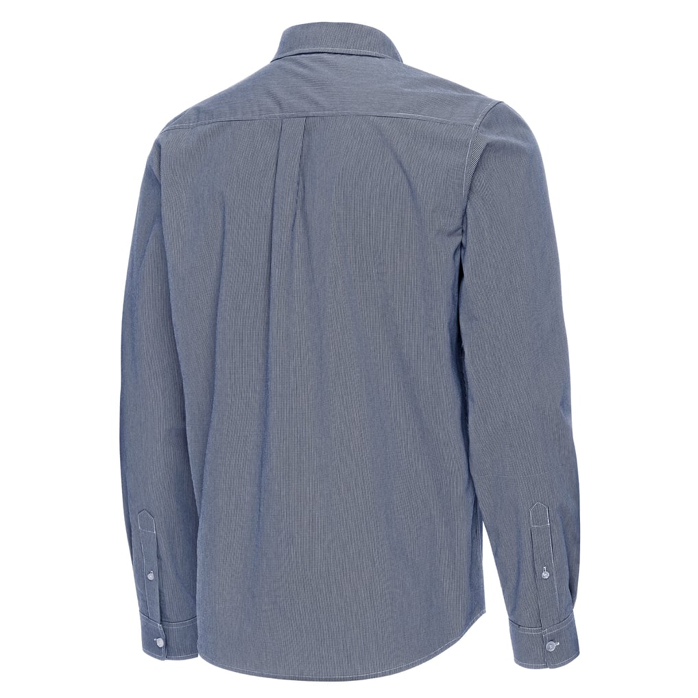 Washington Capitals Antigua Porter Woven Tri-Blend Long Sleeve Button-Down Shirt - Navy