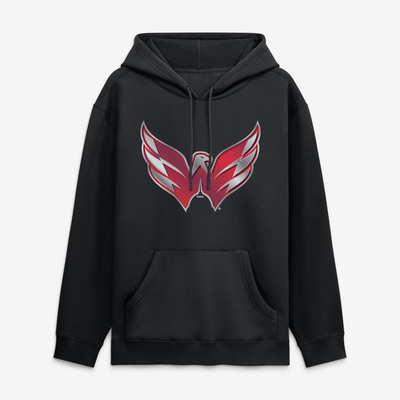 Washington Capitals  Metallic Mascot Hoodie - Black