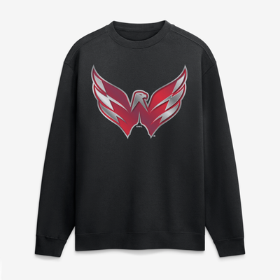 Washington Capitals  Metallic Mascot Sweatshirt - Black