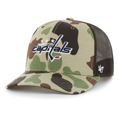 Washington Capitals Carhartt x '47 Adjustable Trucker Hat - Duck Camo