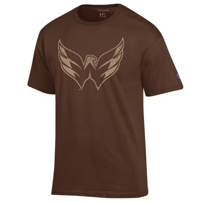  Washington Capitals Champion Core Plus Jersey T-Shirt - Brown
