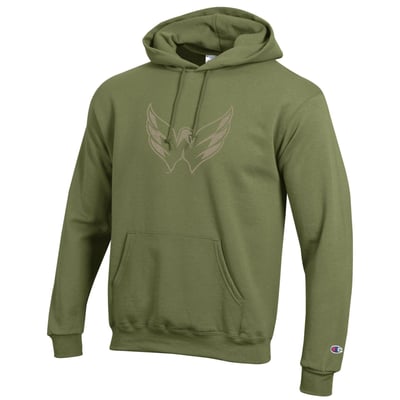  Washington Capitals Champion Core Plus Eco Powerblend Hoodie - Olive