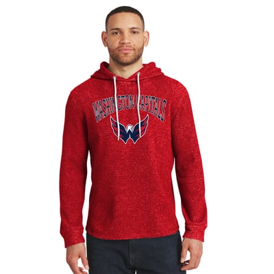  Washington Capitals Darius Rucker Collection by Fanatics Waffle-Knit Hooded Long Sleeve T-Shirt - Red