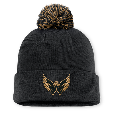 Washington Capitals Fanatics Military Appreciation Cuffed Knit Hat with Pom - Black