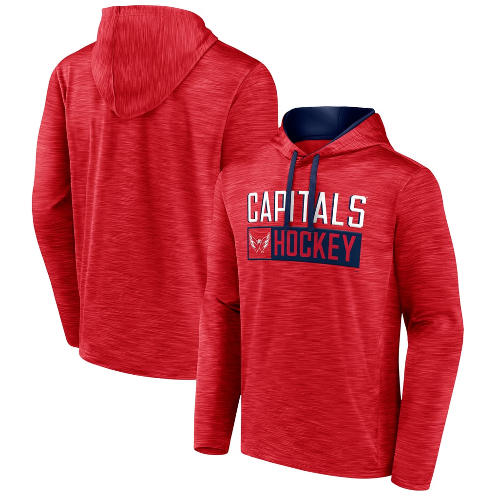 Washington Capitals Fanatics Close Shave Pullover Hoodie - Heather Red