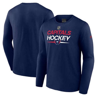  Washington Capitals Fanatics Authentic Pro Primary Long Sleeve T-Shirt - Navy