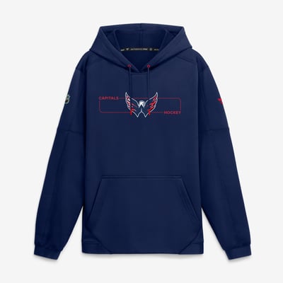 Washington Capitals Fanatics Authentic Pro Rink Fleece Pullover Hoodie - Navy