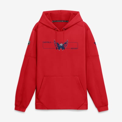 Washington Capitals Fanatics Authentic Pro Rink Fleece Pullover Hoodie - Red