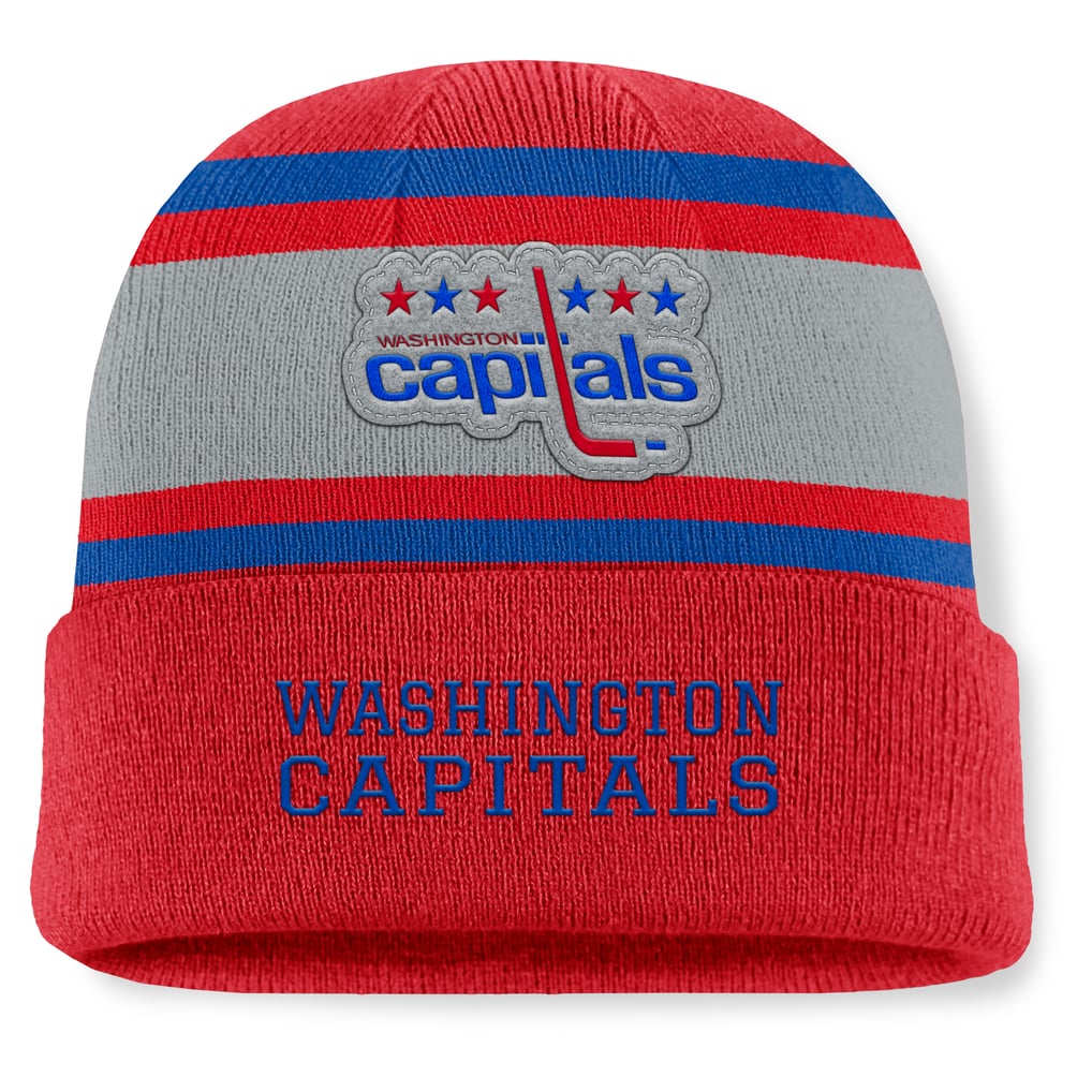 Washington Capitals Fanatics Heritage Varsity Cuffed Knit Hat - Red