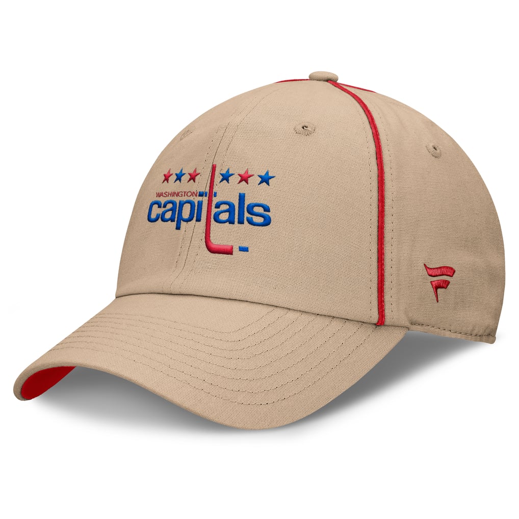 Washington Capitals Fanatics Heritage Setoff Adjustable Hat - Tan