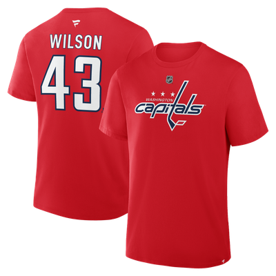 Tom Wilson Washington Capitals Fanatics Authentic Stack Name & Number T-Shirt - Red