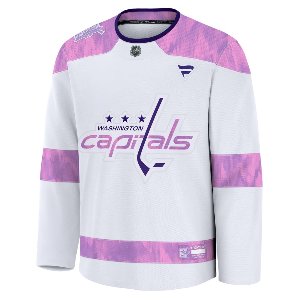 Fanatics Washington Capitals White Hockey Fights Cancer Survivor ...
