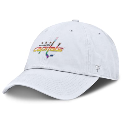 Washington Capitals Fanatics PRIDE Adjustable Hat - White
