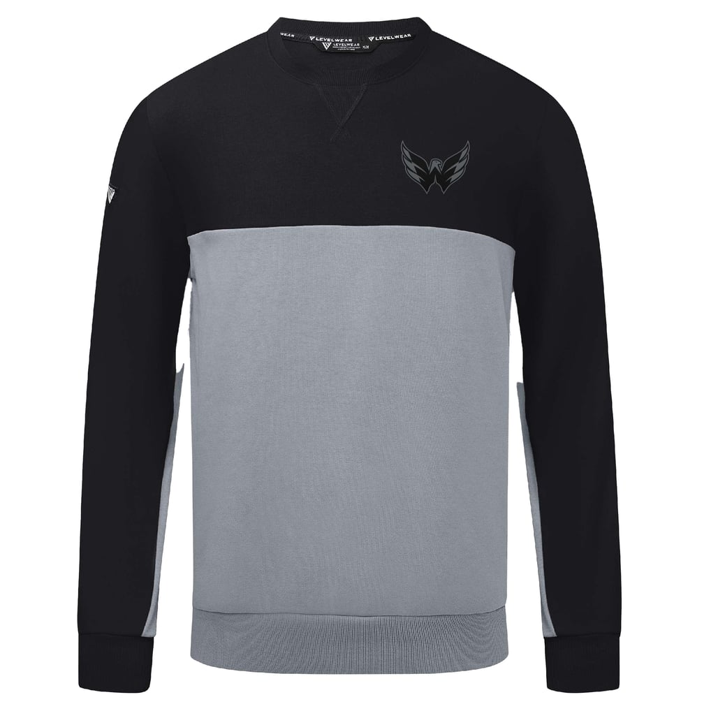 Washington Capitals Levelwear Legacy Nightfall Pullover Sweatshirt - Black/Gray