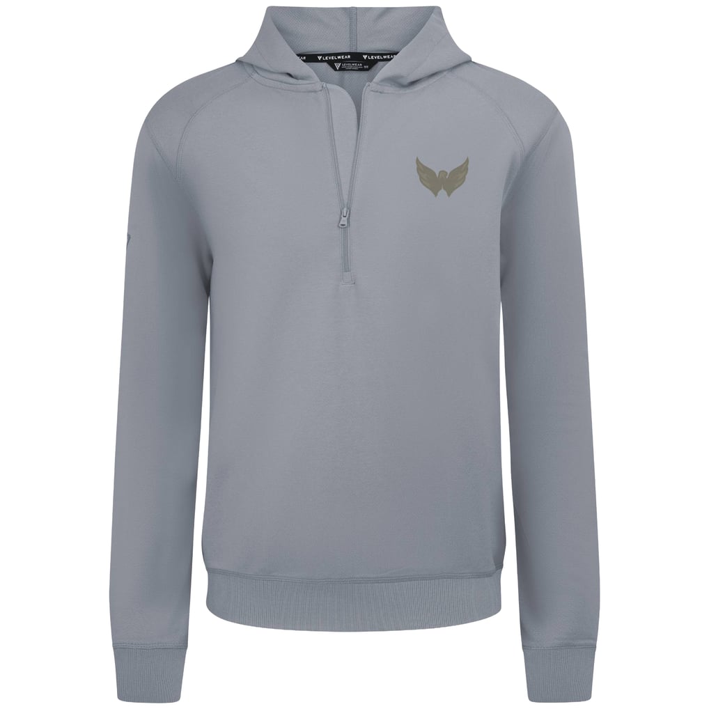  Washington Capitals Levelwear Technic Quarter-Zip Pullover Hoodie - Gray