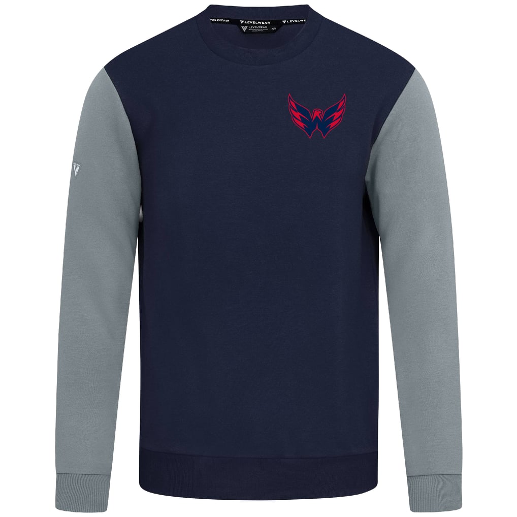  Washington Capitals Levelwear  Ultimate Response Sweatshirt - Navy/Gray