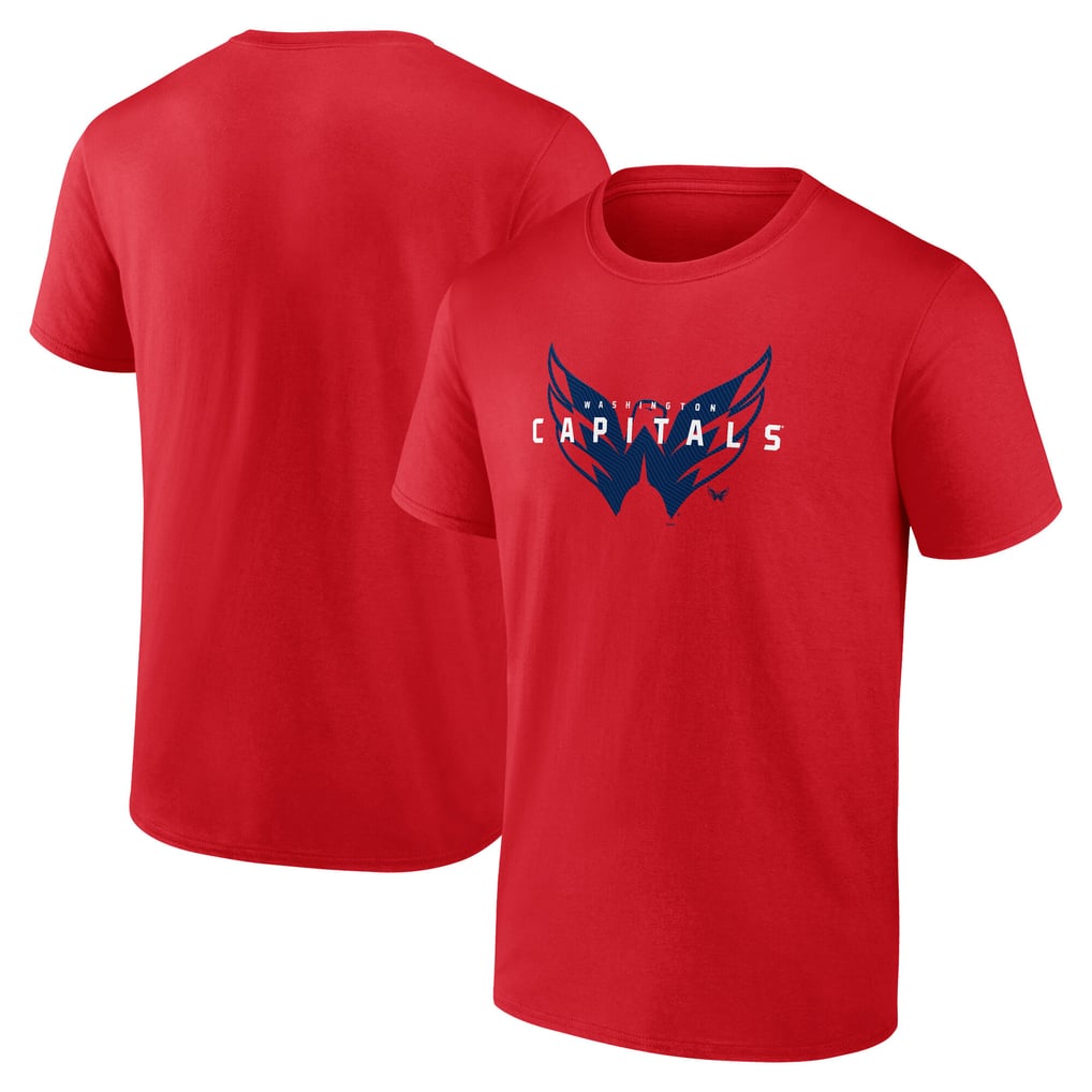 Washington Capitals Logo Athletic Coordinate T-Shirt - Red
