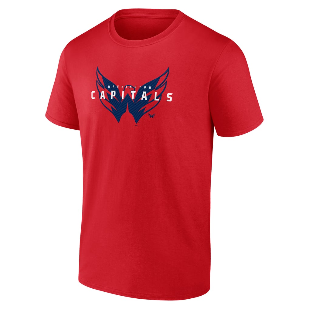 Washington Capitals Logo Athletic Coordinate T-Shirt - Red