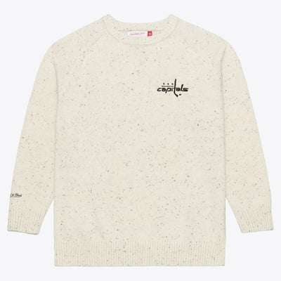  Washington Capitals Mitchell & Ness Cookies & Cream Sweater - Cream