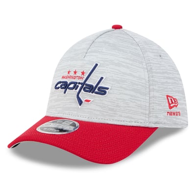 Washington Capitals New Era Digi Tech 39THIRTY A-Frame Stretch Hat - Gray/Red