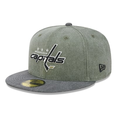 Washington Capitals New Era Roll Call 59FIFTY Fitted Hat - Olive/Black