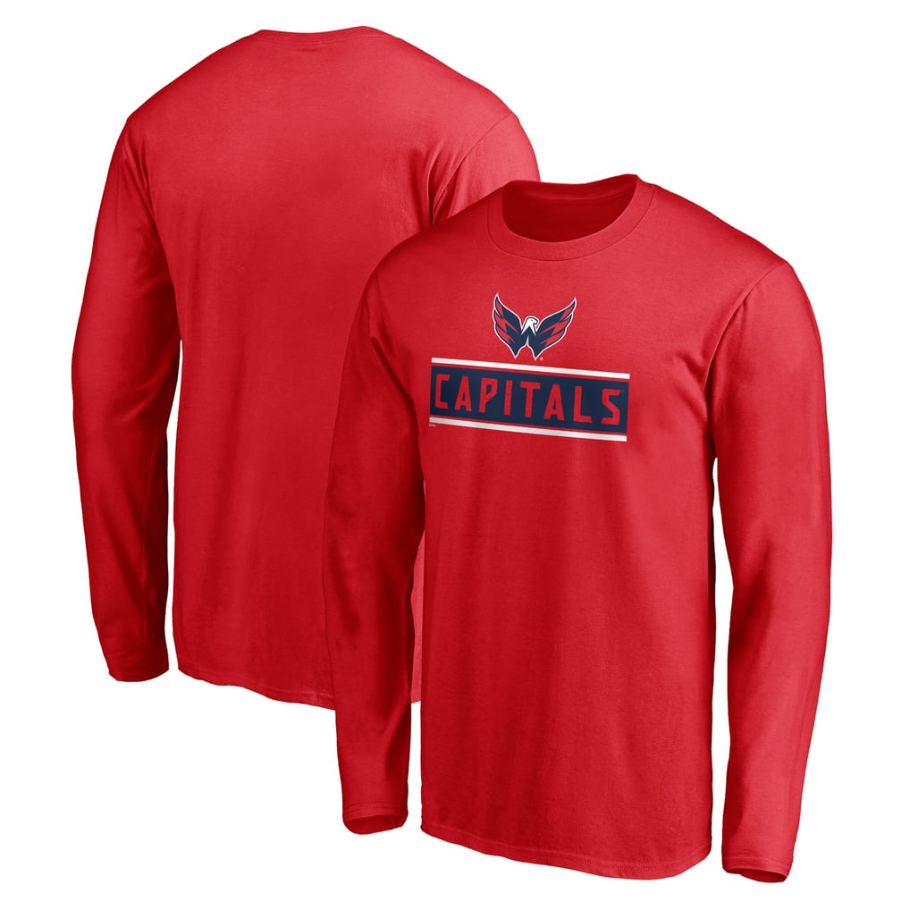 Washington Capitals Team Arch Knockout Long Sleeve T-Shirt - Red