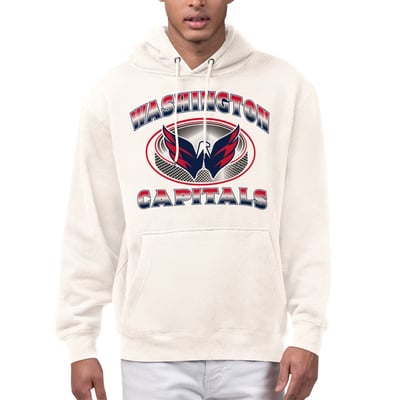  Washington Capitals Starter Face Off Fleece Hoodie - Cream