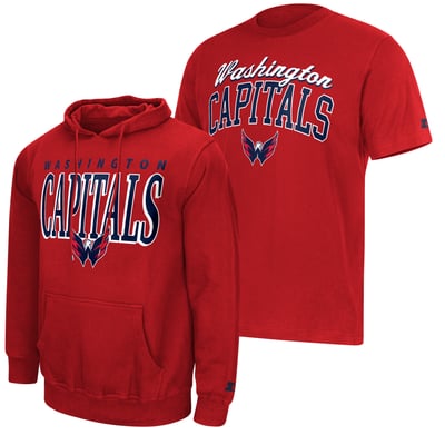 Washington Capitals Starter Logo Hoodie & T-Shirt Combo Pack - Red