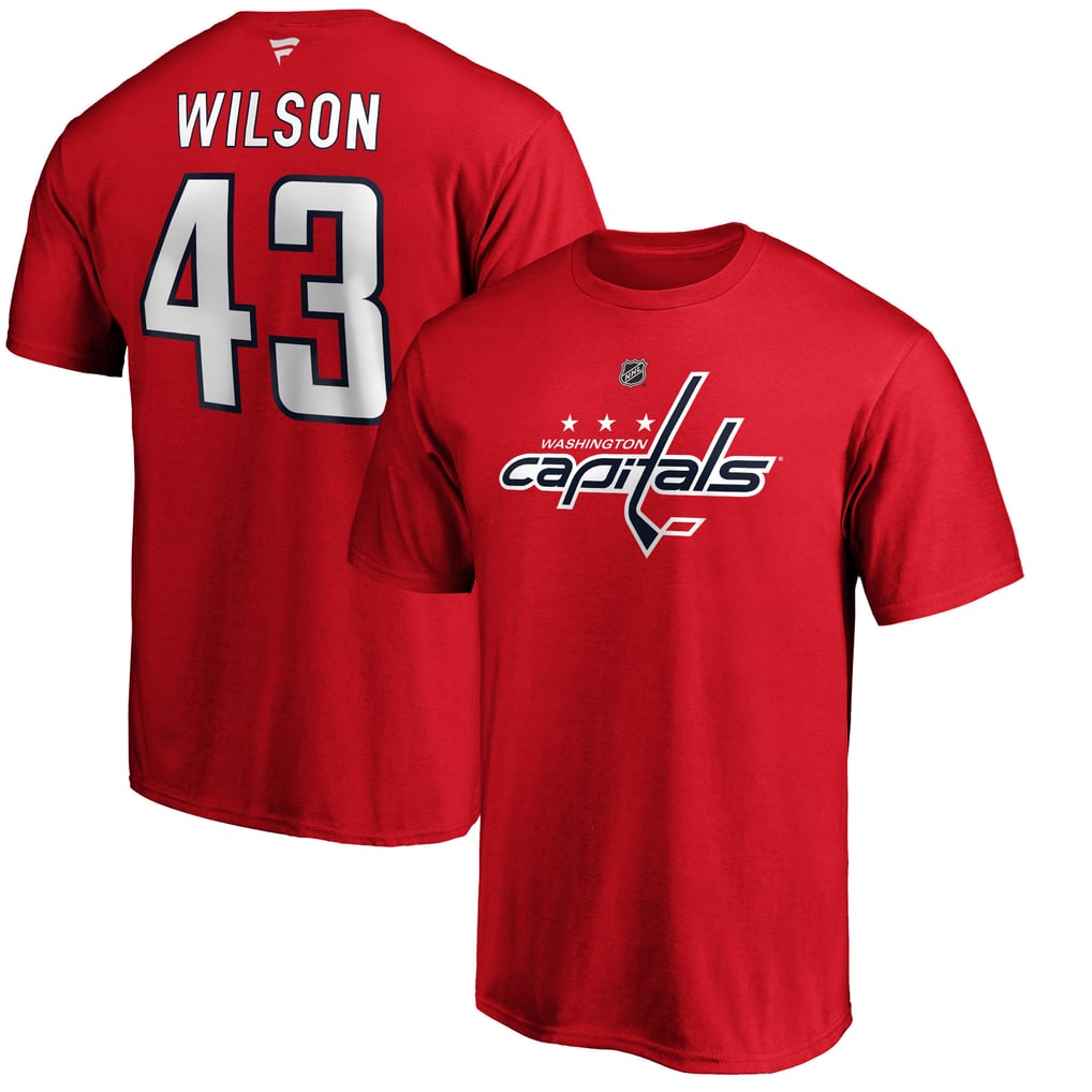 Tom Wilson Washington Capitals Fanatics Authentic Stack Player Name & Number T-Shirt - Red