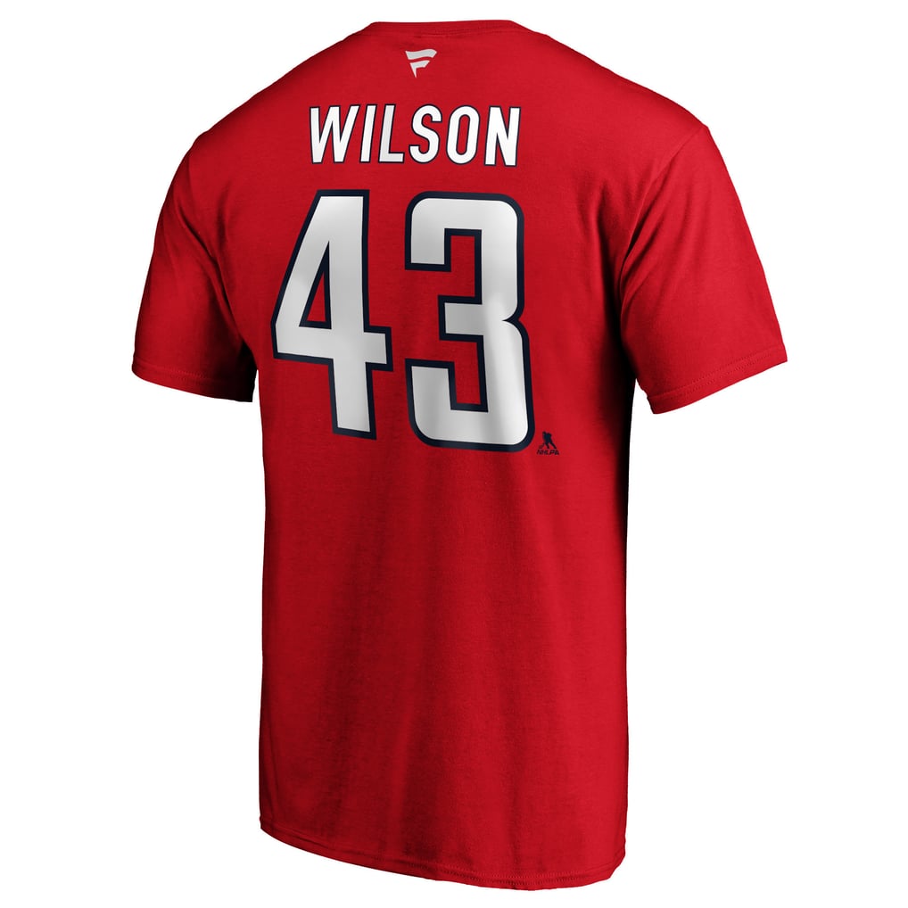 Tom Wilson Washington Capitals Fanatics Authentic Stack Player Name & Number T-Shirt - Red