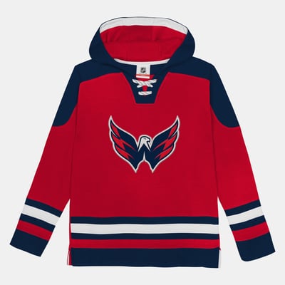 Washington Capitals Outerstuff Preschool Ageless Must Have Home Raglan V-Neck Hoodie - Red