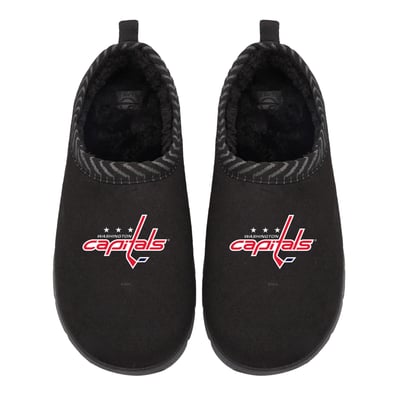 Washington Capitals ISlide Unisex Primary Logo Mission Slipper - Black
