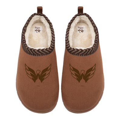 Washington Capitals ISlide Unisex Tonal Logo Mission Slippers - Tan
