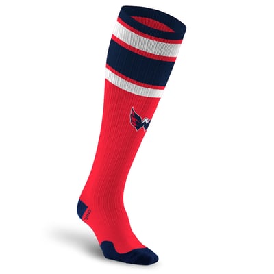 Washington Capitals PRO Compression Unisex  Classic Stripe Over-the-Calf Compression Socks
