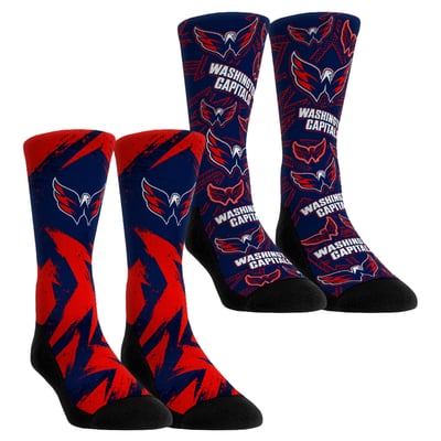  Washington Capitals Rock Em Unisex Game Day Two-Pack Crew Socks - Navy