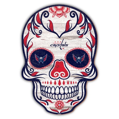 Washington Capitals 12'' Sugar Skull Sign