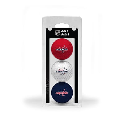 Washington Capitals 3-Pack Multi-Colored Team Golf Ball Set