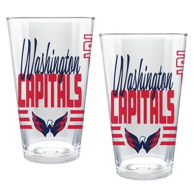 Washington Capitals Two-Piece 16oz. Heritage Pint Glass Set