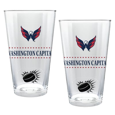 Washington Capitals Two-Piece 16oz. Stadium Pint Glass Set
