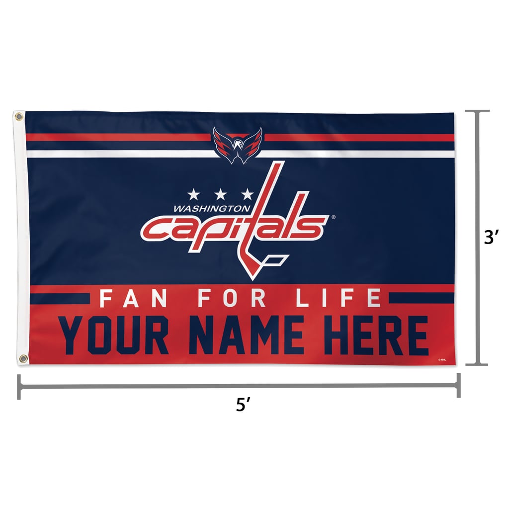 Washington Capitals WinCraft 3' x 5' One-Sided Deluxe Personalized Flag