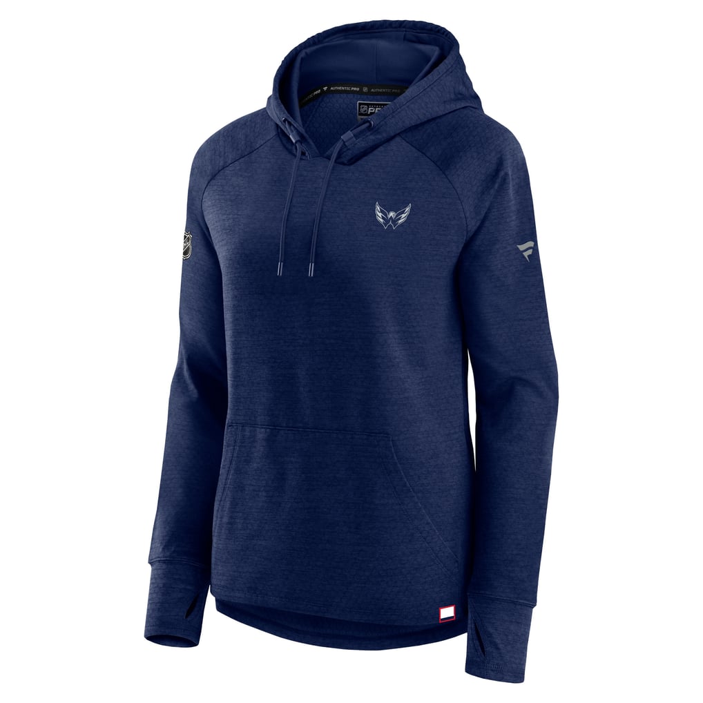  Washington Capitals Fanatics Women's Authentic Pro Pullover Hoodie - Heather Navy