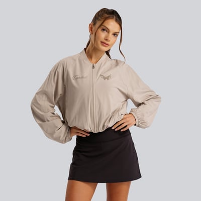 Washington Capitals lululemon Women's Breezily Bomber Jacket - Downtown Tan