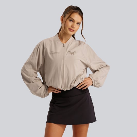Washington Capitals lululemon Women's Breezily Bomber Jacket - Downtown Tan
