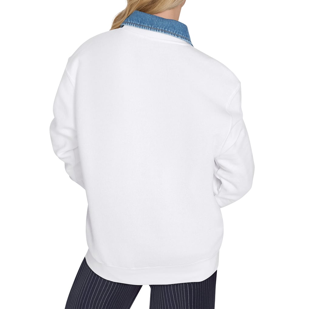 Washington Capitals Starter Women's Arch Stripe Fleece Sweatshirt - White