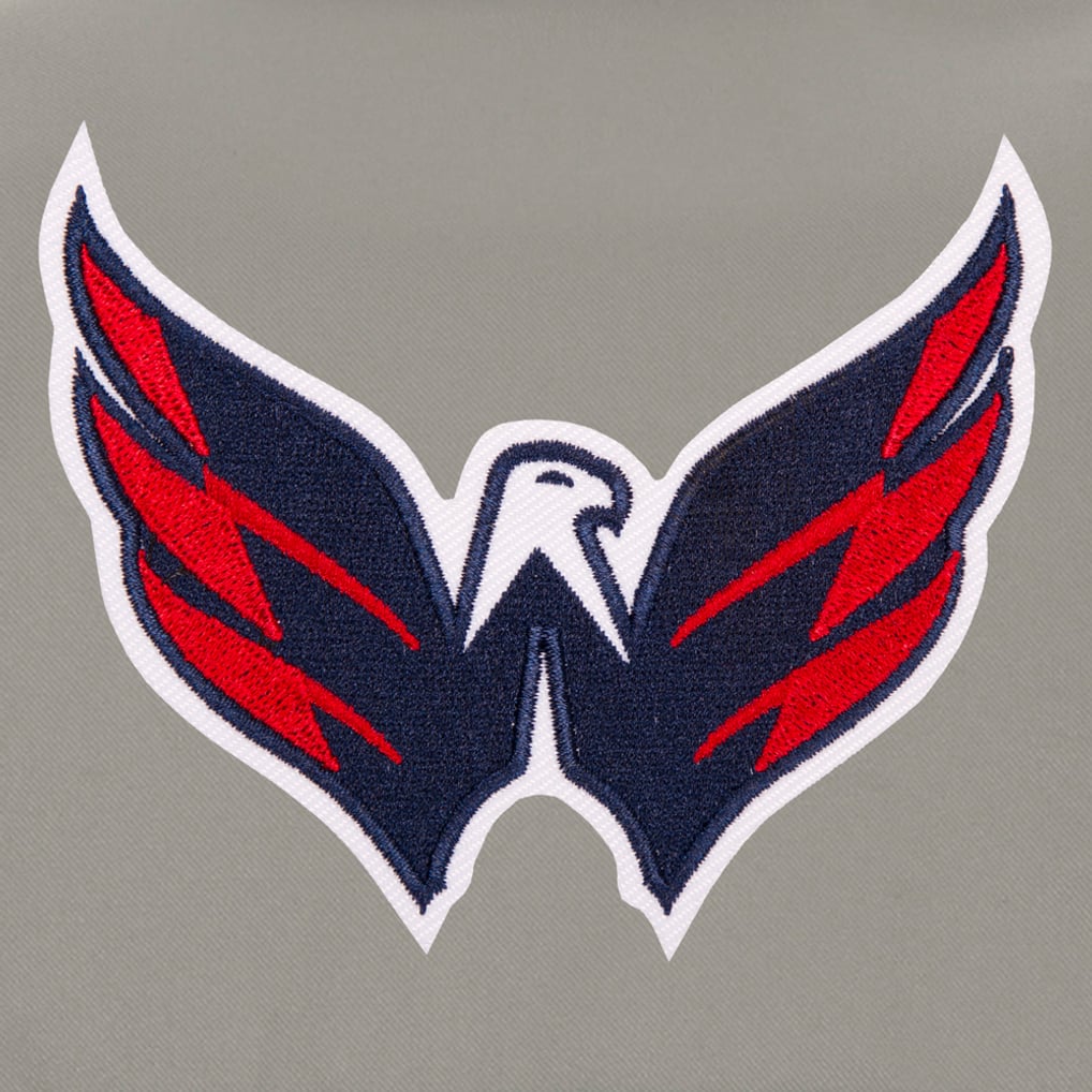 Washington Capitals JH Design Youth Poly-Twill Full-Snap Jacket - Navy